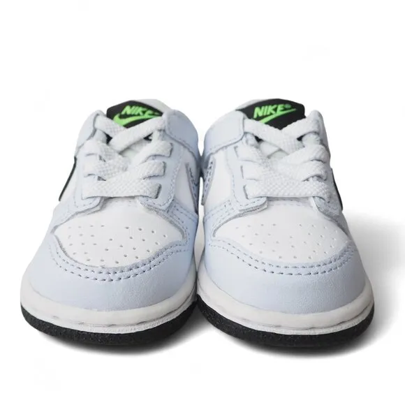 Nike Dunk Low TD 'Grey Green Strike' Sneakers FB9107-107 Infant 2C