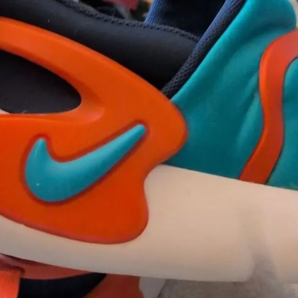 Nike Dynamo Kids Blue and Orange Tennis Shoes Size 3 Youth