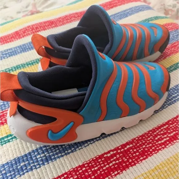 Nike Dynamo Kids Blue and Orange Tennis Shoes Size 3 Youth