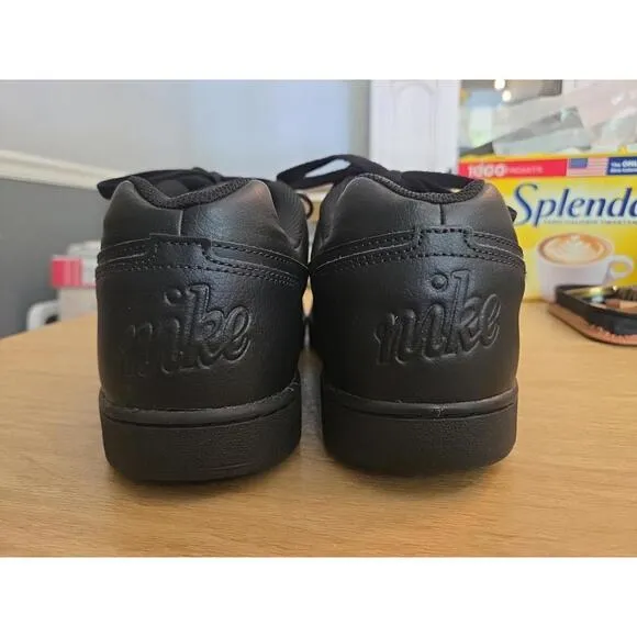 Nike Ebernon Low Shoes 11.5 Triple Black Walking Outdoor AQ1775-003 Worn Once