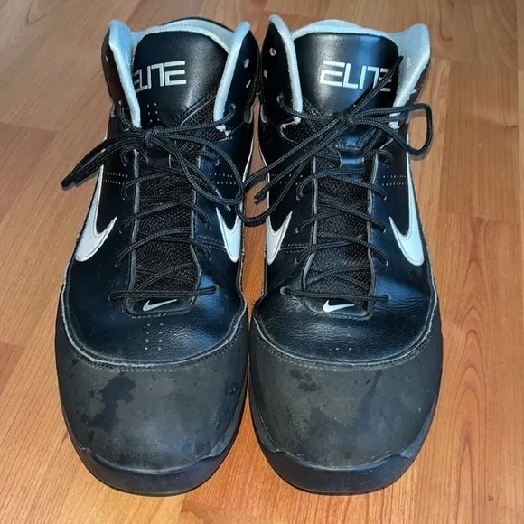 Nike Elite men’s black hi top basketball shoes Size 14