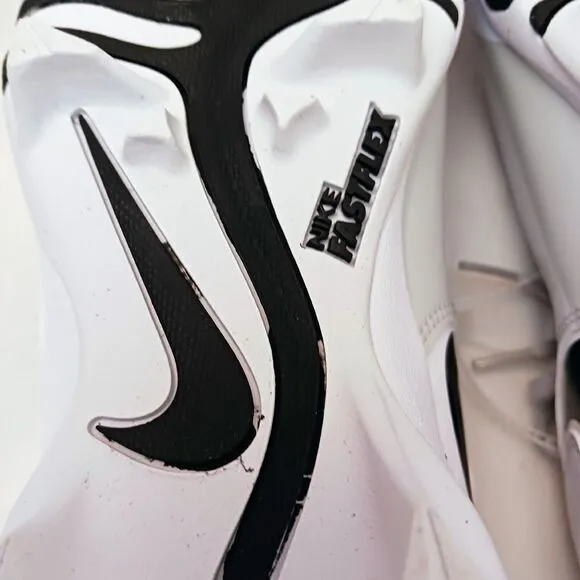 Nike FASTFLEX VAPOR Sz 11 Pro Football Cleats White SILVER Laced DQ5114-100 New