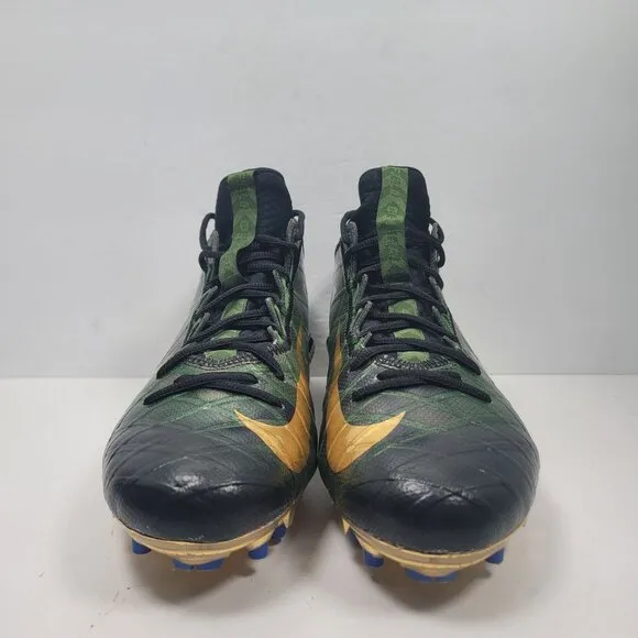 Nike Field General 3 Elite TD Men's Green Gold Football Cleats Us Size 12
