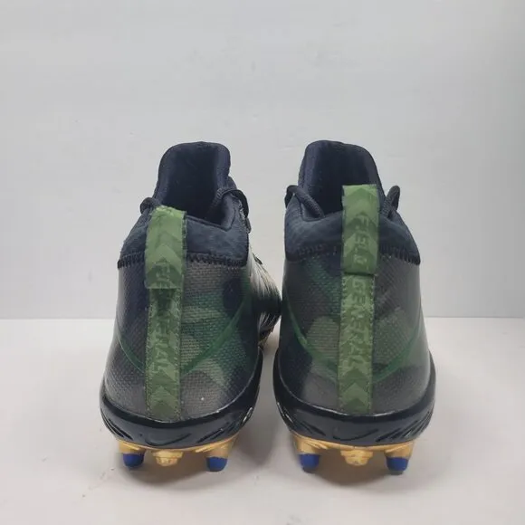 Nike Field General 3 Elite TD Men's Green Gold Football Cleats Us Size 12
