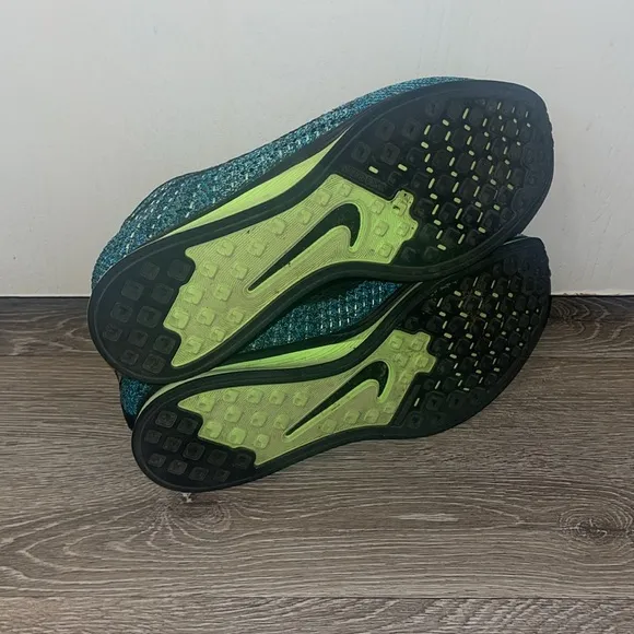 NIKE FLYKNIT RACER blue lagoon size 9 running athletic sneaker