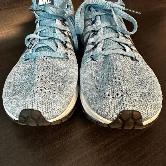 Nike Flyknit Streak Mens size‎ 8.5 Blue Racing Road Running shoes 835994-401