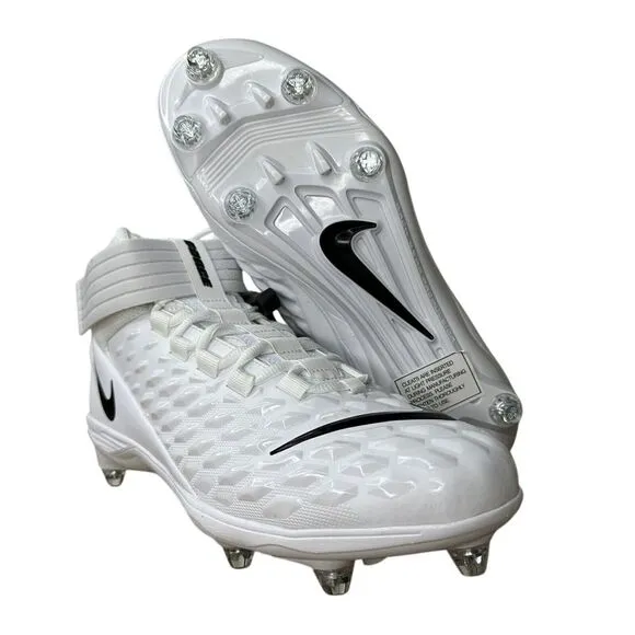 Nike Football Cleats Mens 11.5 White Force Savage Pro 2 Detachable‎ BV3981-100