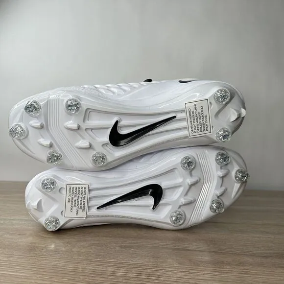 Nike Football Cleats Mens 11.5 White Force Savage Pro 2 Detachable‎ BV3981-100