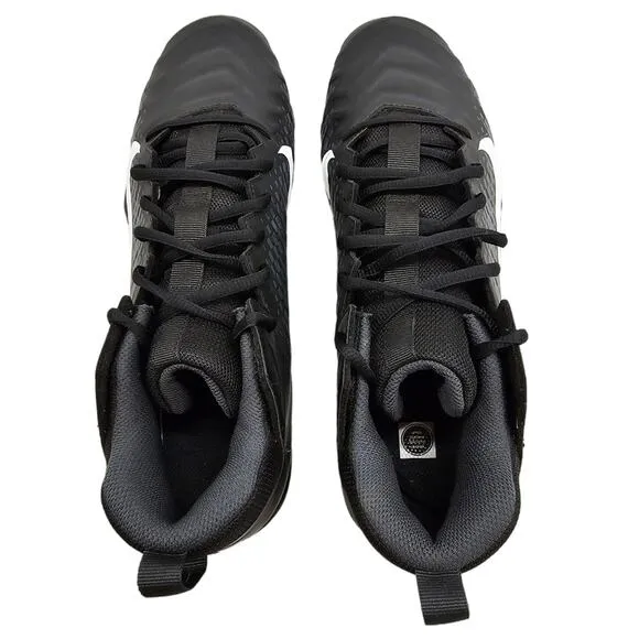 Nike Football Cleats Mens Size 9 Alpha Menace 2 Shark Black White Athletic