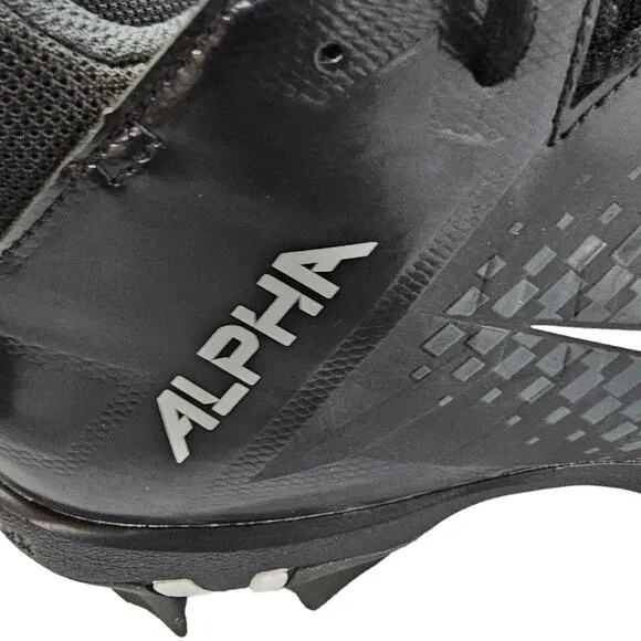 Nike Football Cleats Mens Size 9 Alpha Menace 2 Shark Black White Athletic