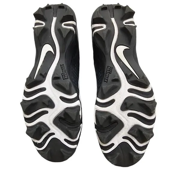 Nike Football Cleats Mens Size 9 Alpha Menace 2 Shark Black White Athletic