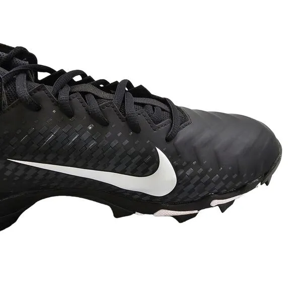 Nike Football Cleats Mens Size 9 Alpha Menace 2 Shark Black White Athletic