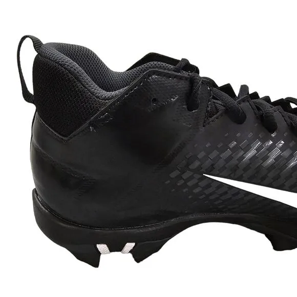 Nike Football Cleats Mens Size 9 Alpha Menace 2 Shark Black White Athletic