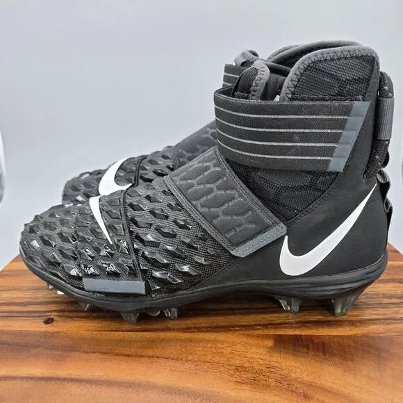 Nike Force Savage Elite 2 TD Football Cleats Mens 11 Black Straps Athletic Shoes