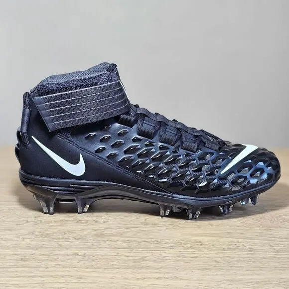 Nike Force Savage Pro 2 Football Cleats Shoes Men's 9 Black White New AH4000-002