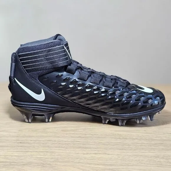Nike Force Savage Pro 2 Football Cleats Shoes Men's 9 Black White New AH4000-002
