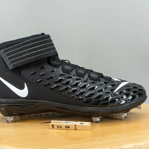 Nike Force Savage Pro 2 Men's Size 14 Football Cleats Detachable Black NEW