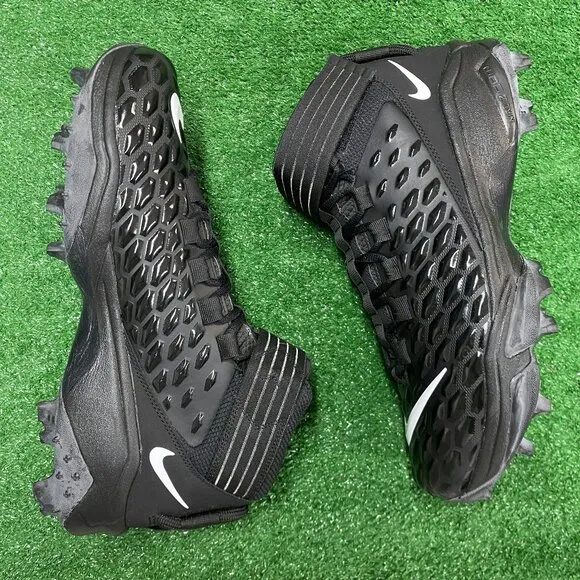 Nike Force Savage Pro 2 Mid Mens Football Shoes Black BV5448-001 NEW Sz 12.5