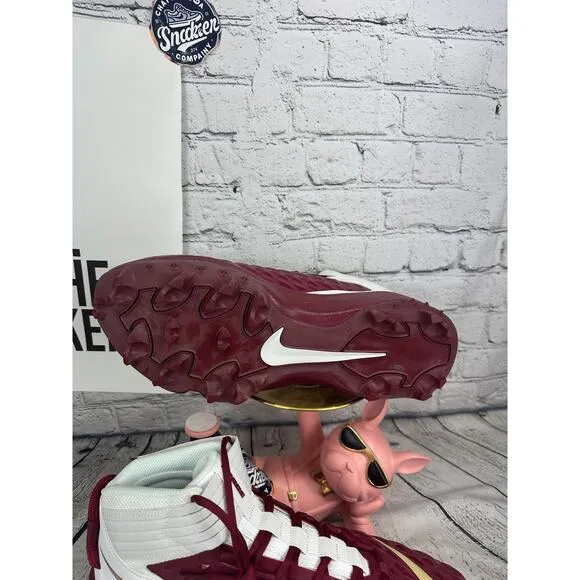 Nike Force Savage Pro 2 Shark Football Cleats Shoes Mens 14.5 Maroon Gold FSU PE