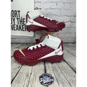 Nike Force Savage Pro 2 Shark Football Cleats Shoes Mens 14.5 Maroon Gold FSU PE