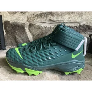 Nike Force Savage Pro 2 Shark MSU PE Football Cleats Green White Size 13 New