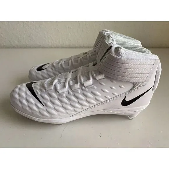 Nike Force Savage Pro 2 Detachable Football Cleats White BV3981-100 Men’s 13.5