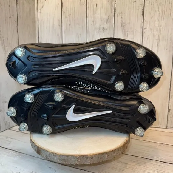Nike Force Savage Pro D Black White Men’s Football Cleats Size 13 EUC