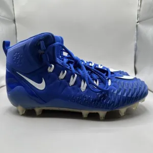 Nike Force Savage Pro TD Football Cleats White Blue 918346-415 Men’s Size 14