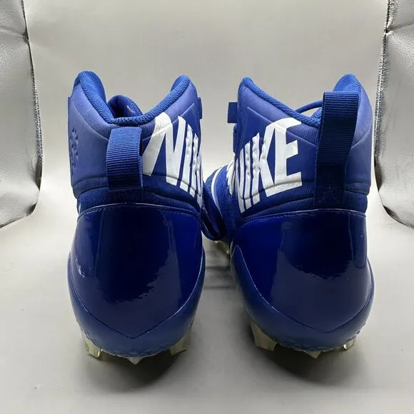 Nike Force Savage Pro TD Football Cleats White Blue 918346-415 Men’s Size 14