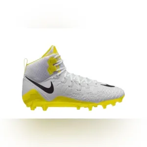Nike Force Savage Pro White Dynamic Yellow football cleats