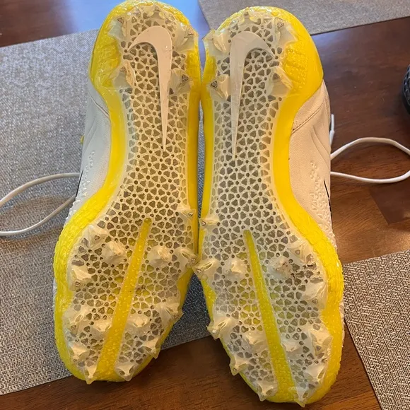 Nike Force Savage Pro White Dynamic Yellow football cleats