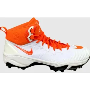 Nike Force Savage Pro White/Orange Football Cleats 923306-188 Men's Size 12 New