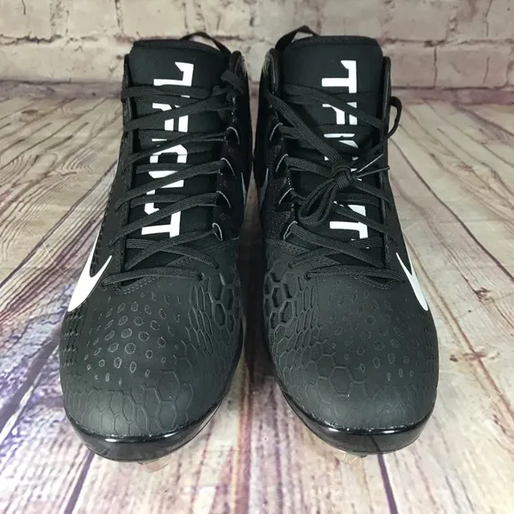 NIKE Force Trout 5 Black/Oil Grey/White Metal Baseball cleats Mens 8