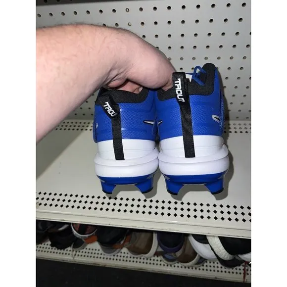 Nike Force Trout 7 Pro MCS Mens Molded Baseball Cleats Size 15 Royal Blue White