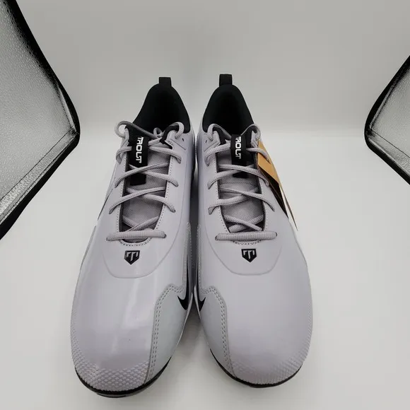Nike Force Trout 9 Baseball Cleats Mens 12 Keystone Grey FB9728-002 Shoes NEW