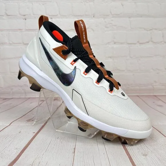 Nike Force Trout 9 Elite MCS Summit White Baseball Cleats Mens Sz 9 (FZ8643-100)