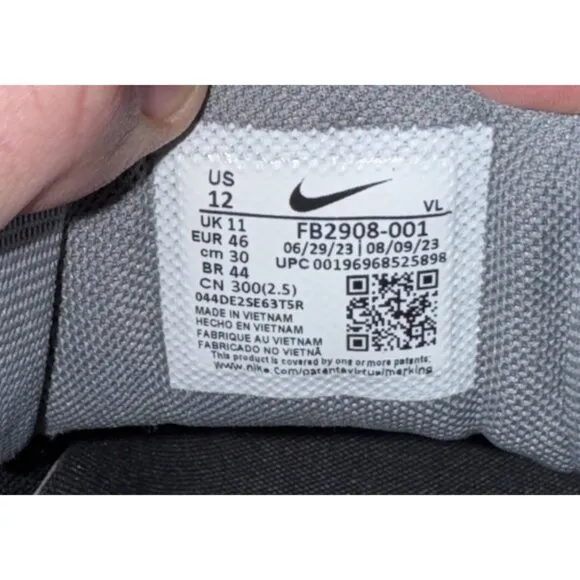 Nike Force Trout 9 Pro MCS Mens Molded Baseball Cleats Size 12 Black White Gray