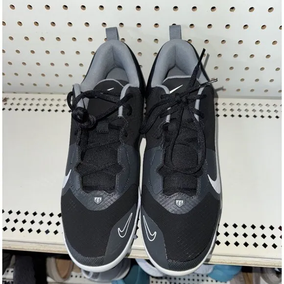 Nike Force Trout 9 Pro MCS Mens Molded Baseball Cleats Size 12 Black White Gray