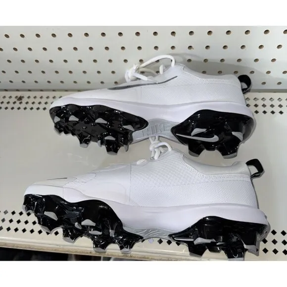 Nike Force Trout 9 Pro MCS Mens Molded Baseball Cleats Size 9.5 White Gray Black