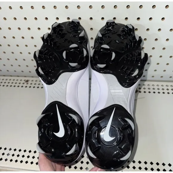 Nike Force Trout 9 Pro MCS Mens Molded Baseball Cleats Size 9.5 White Gray Black