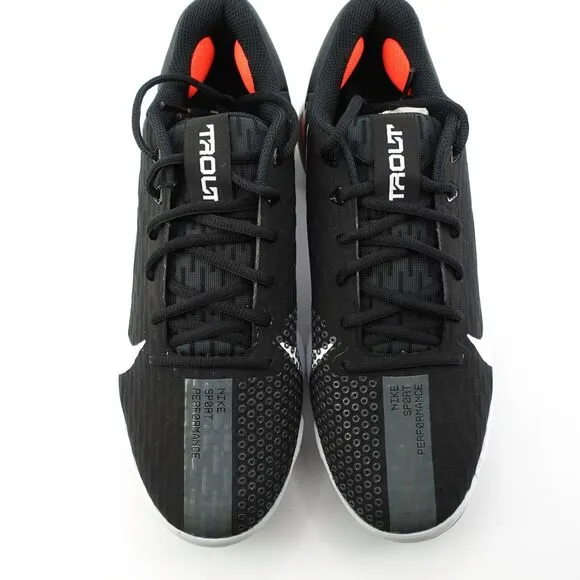 Nike Force Zoom Mike Trout 7 Mens Baseball Metal Cleats Black CQ7224-009 Siz 9.5