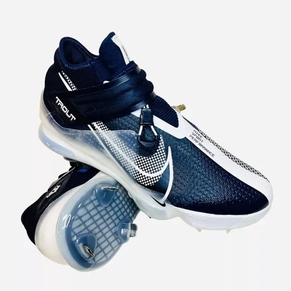 Nike Force Zoom Trout 7 Black White Baseball Cleats CI3134-005 Mens Size 13
