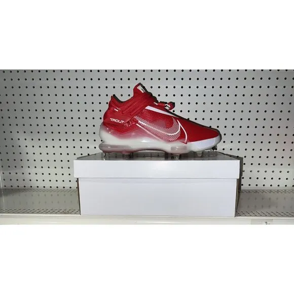 Nike Force Zoom Trout 7 Mens Metal Baseball Cleats Size 11.5 Red CI3134-602