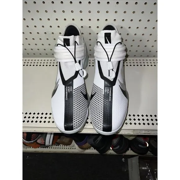 Nike Force Zoom Trout 7 Mens Metal Baseball Cleats Size 12 White Black