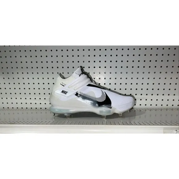 Nike Force Zoom Trout 7 Mens Metal Baseball Cleats Size 12 White Black