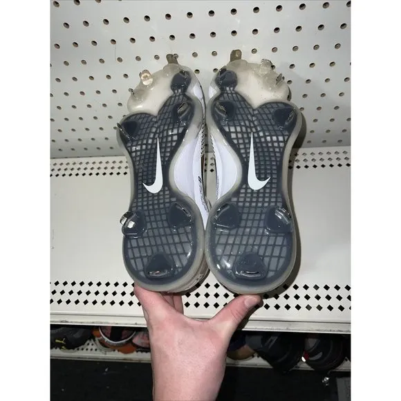 Nike Force Zoom Trout 7 Mens Metal Baseball Cleats Size 8.5 White Gold Black