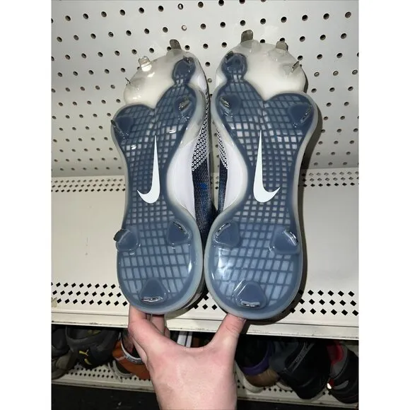 Nike Force Zoom Trout 7 Mens Metal Baseball Cleats Size 9 Navy Blue White