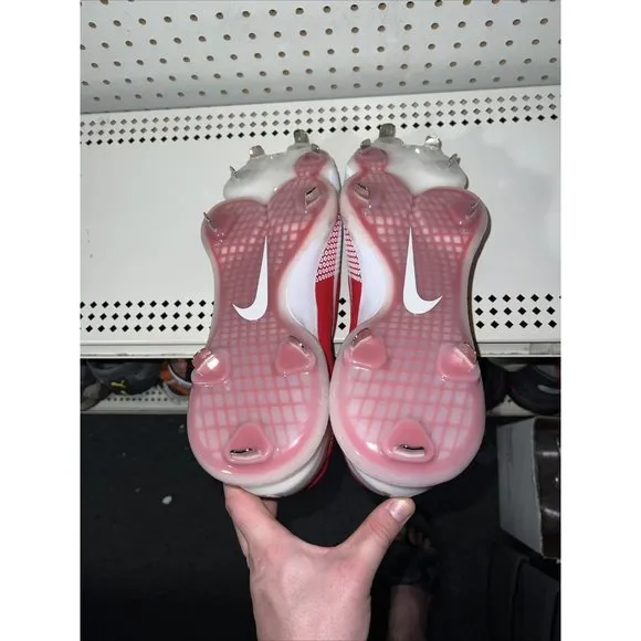Nike Force Zoom Trout 7 Mens Metal Baseball Cleats Size 9 Red White CI3134-602