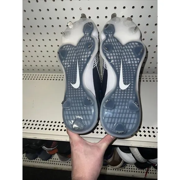 Nike Force Zoom Trout 7 Pro Mens Metal Baseball Cleats Size 12.5 Navy Blue White