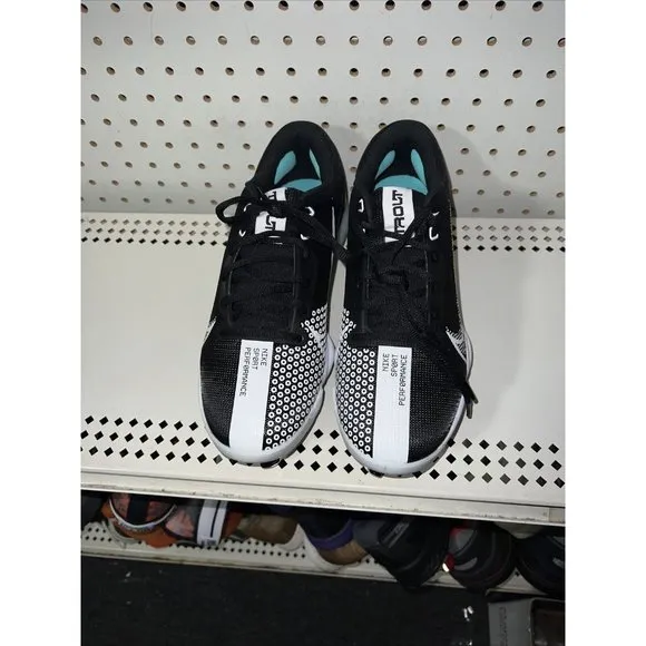 Nike Force Zoom Trout 7 Pro Mens Metal Baseball Cleats Size 8.5 Black White